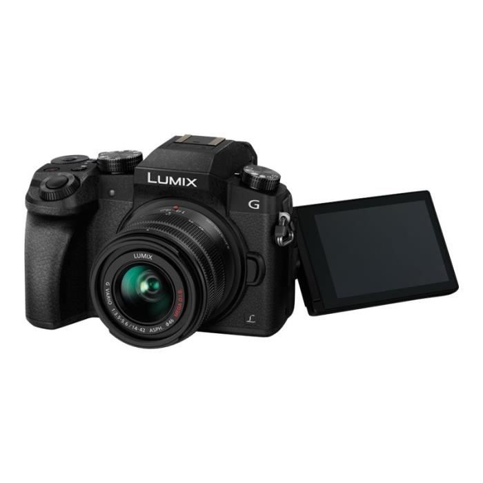 Panasonic Lumix G DMC-G70K Appareil photo numérique sans miroir 16.0 MP Four Thirds 4K 3x zoom optique objectif 14-42 mm Wi-Fi…