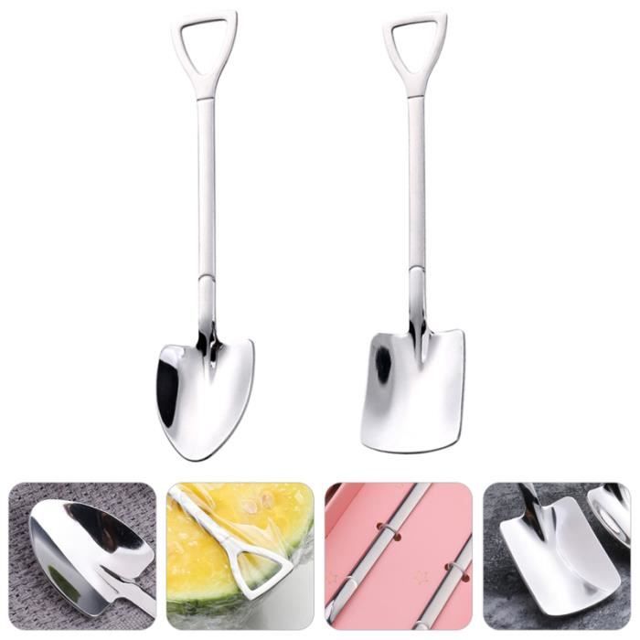 Cuillères Dessert Cuillères à Dessert Jekiyo - Lot 12 Pièces - Acier Inoxydable 18cm - Finition Miroir Cuillères Inox Finition Miroir