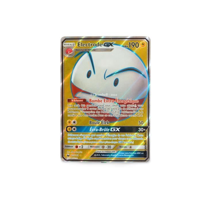Carte Pokémon Électrode GX 190 PV 155168 SL7 Tempête Céleste NEUF FR