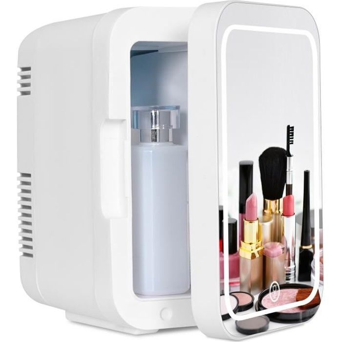 Mini Réfrigérateur Portable - PULUOMIS - 4L - Refroidissement et chauffage - Blanc
