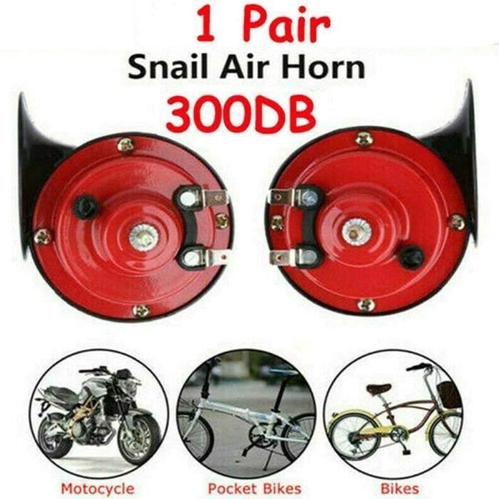 Avertisseur 12V 300dB Universel - Corne D'escargot étanche Pour Voiture, Camion, Bateau, Camping-car