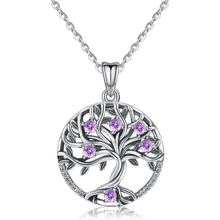 Pendentif Arbre De Vie En Argent Sterling 925 - Deux Tons Or Et Argent - Bijou Fin - Neuf Avec étiquettes