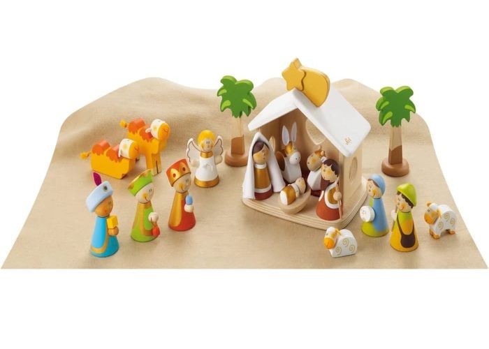 Crèche de Noël en bois complète - Sevi