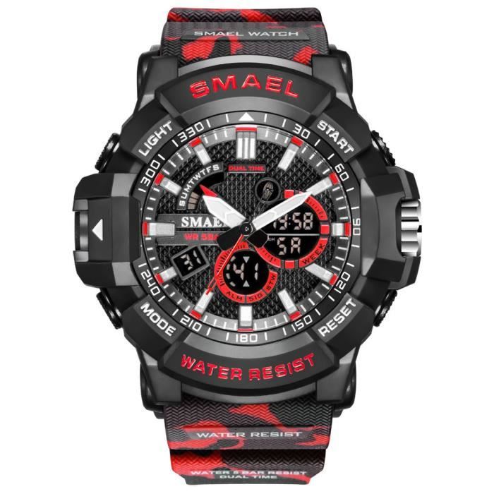 Montre enfant garçons de marque LED numérique cool sport