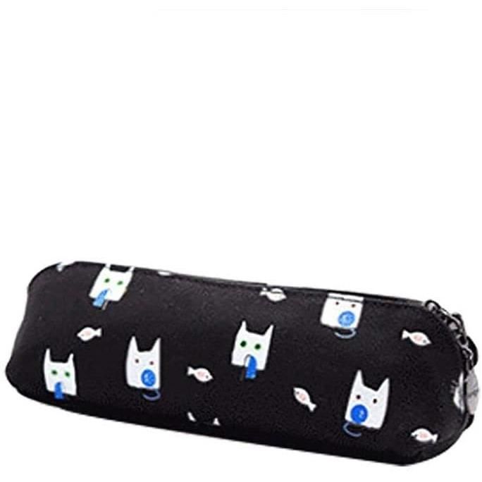 Trousse A Crayons Scolaire - Motif De Chat Mignon, Conception Carree