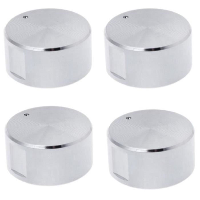 Poêle À Gaz Cuisinière Boutons De Remplacement SOOTOP Argent Métal Adaptateurs interrupteur Four Interrupteur Cuisson Surface Contrôle Serrures Ustensiles De Cuisson Pièces 4 pcs 