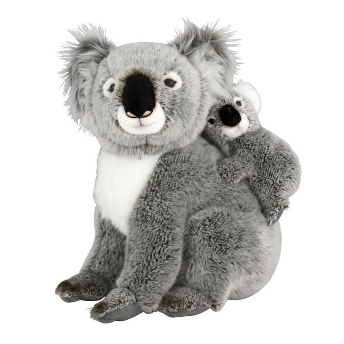 Peluche Koala 35 cm et son b b aille Unique Coloris Unique