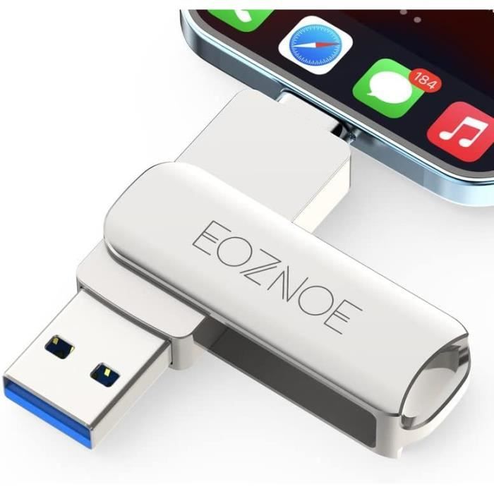Clé USB 3.0 512 Go Compatible pour iPhone Flash Drive avec Connecteur  Extension de Stockage Mémoire Stick pour iOS OTG Andriod Or - Cdiscount  Informatique