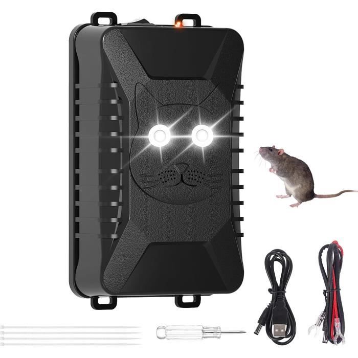 Répulsif Ultrasons Souris Et Rats 360° - 4 Modes - Couverture 600 M² - Écologique - Pour Maison, Jardin, Garage
