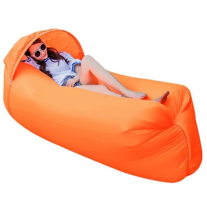 Canapé gonflable, matelas imperméable, sac de couchage pour Camping, pique-nique, plage, voyage, randonnée  18