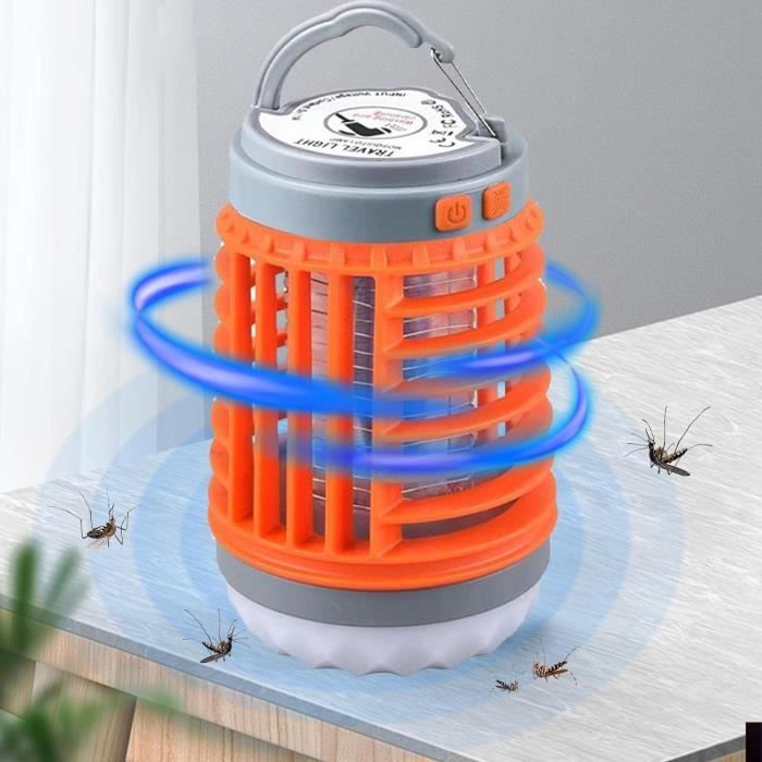 Camping Bug Zapper, Mini Lampe Portable Anti Moustiques, Buggs Zapper