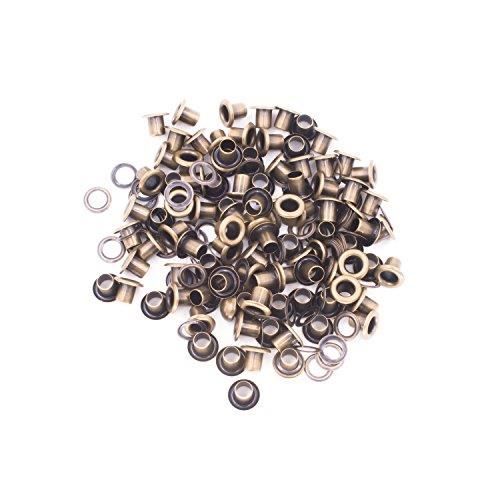 Lot De 100 œillets En Acier 10mm Avec Rondelles – Pour Cuir, Rubans, Vêtements, Artisanat – Doré