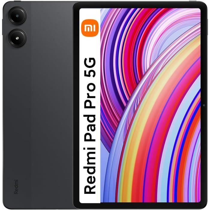 Xiaomi Redmi Pad Pro Tablette 12 1" 5G Buttery Smooth Display 8 + 2024 Android Mi avec caméra arrière 8 MP Batterie 10 000 mAh