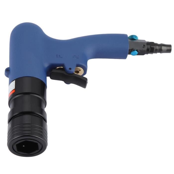 Pistolet à Rivets Pneumatique JUSTOOL - 1408 KGF - Avec 4 Buses (2.4 à 4.8 Mm) Et 3 Jeux De Mâchoires - Professionnel - 2