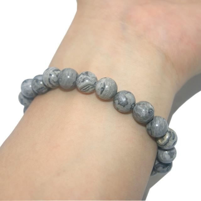 SIXFOX Bracelet Pierres Naturelles Réglable - Motifs Papillon, Cœur, Croix - Cadeau De Rentrée Pour Fille