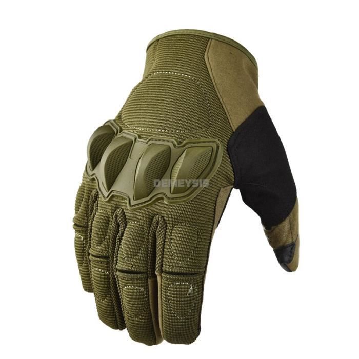 WTACTFUL Gants Moto Tactiques Homme - Compatibles Écran Tactile Pour VTT, Airsoft, Sports Extrêmes - Protection Et Confort