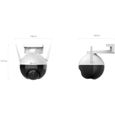 Caméra d'extérieur motorisée EZVIZ C8C - Sans fil - Vision nocturne - Blanc/Noir-1