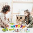 KENLUMO Jeu Montessori 93 pièces comptant et triant les jouets mathématiques de dinosaure apprendre les choix de couleurs 3 Ans-1