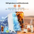 Mini Réfrigérateur Portable - PULUOMIS - 4L - Refroidissement et chauffage - Blanc-1