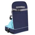 Bebe Voyage Bagage de Rehausseur Siege Pliant Chaise Haute Portable Harnais de Securite (Bleu)-1