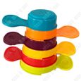 TD® Tasses empilables de tournesol amusantes et éducatives pour enfants empilant Jenga,jouets bain et de bain parent-enfant 6-1