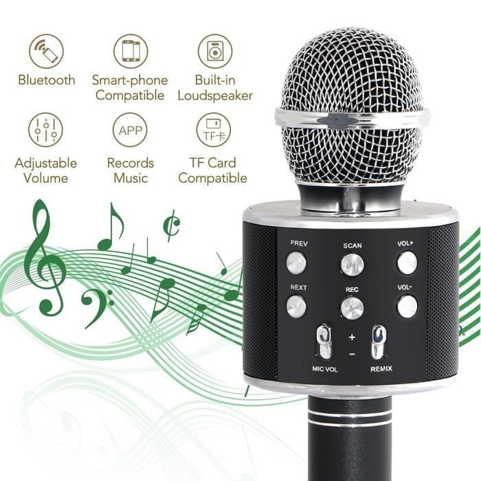 Achetez en gros Usine En Gros Bt 5.1 Microphone Sans Fil Karaoké Micro De  Poche Haut-parleur Microphone Pour La Fête Des Enfants Chine et  Haut-parleur à 4.6 USD