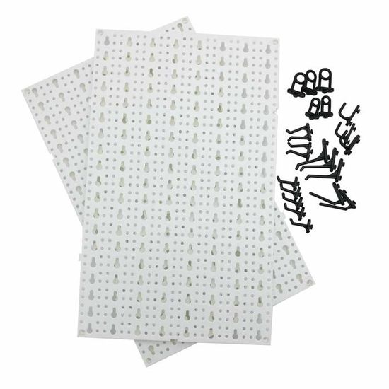 Lot De 10 Crochets De Rangement Métal MaoXinTek - Supports Muraux Doubles En U Pour Outils De Jardin Et Garage