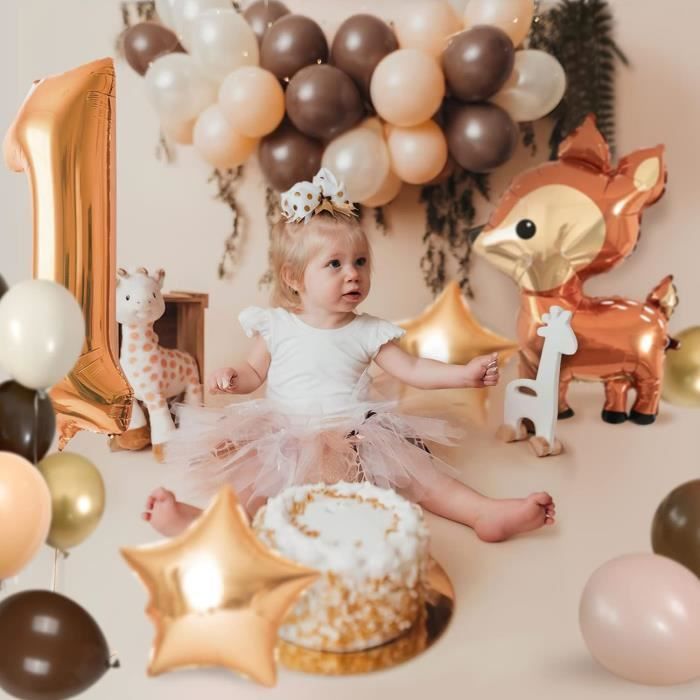 Anniversaire 1 an Decoration Garcon Fille, Ballon Anniversaire 1 an, Beige  Abricot Ballon Guirlande pour Decoration Anniversaire Fille Garçons, Baby  Shower, 1 an Anniversaire Bebe Fille Garcon : : Cuisine et Maison