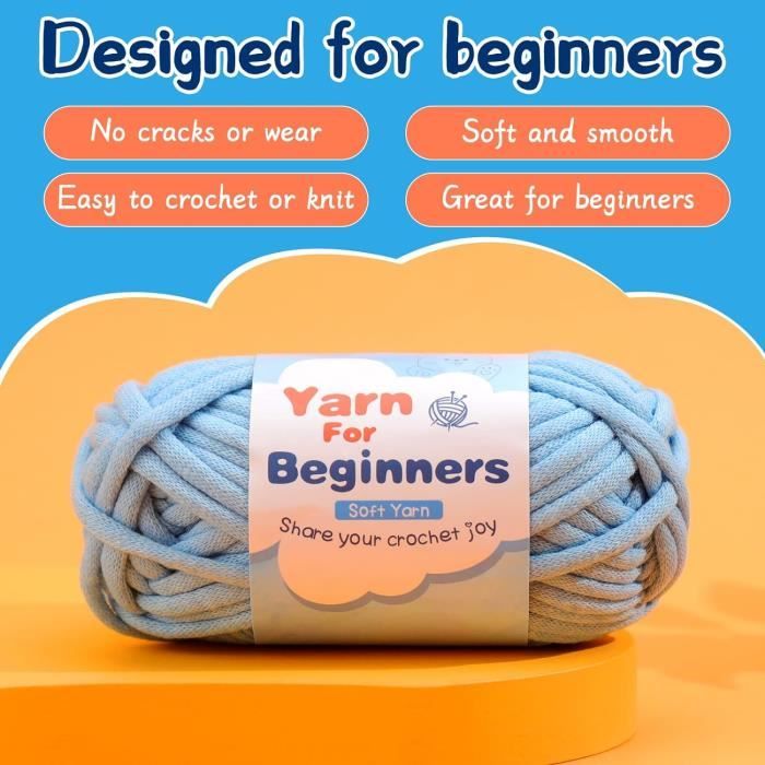 Coopay Lot De 7 Crochets Géants Pour Laine Épaisse - Tailles 6,5mm à 15mm - Aluminium