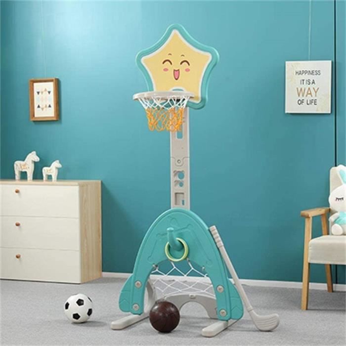 Panier de Basketball Portable pour Enfant, Mini Basket-Ball Reglable en Hauteur 120-160 CM, Convient a l'Interieur ou l'Exterieur, Enfants 3-7 Ans | Leroy Merlin