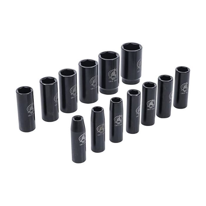 Jeu De 12 Douilles BGS 6,3mm (1/4”) - Douilles Longues 12 Panse En Pouces