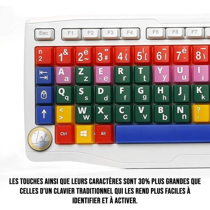 Nouveau clavier coloré pour améliorer l'apprentissage des enfants - Mise en page italienne - Educational Keyboard Kids Nouveau clavier coloré pour améliorer l'apprentissage des enfants - Mise en page italienne - Educational Keyboard Kids