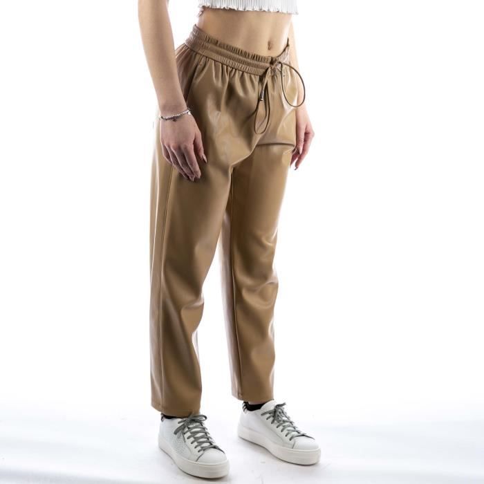 Pantalon Hugo Boss Talilia Beige Beige Cdiscount Pr t Porter