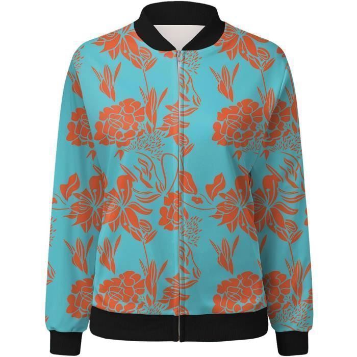 BLOUSON PERFECTO BOMBER Veste Sport Femme Chic et Elegant