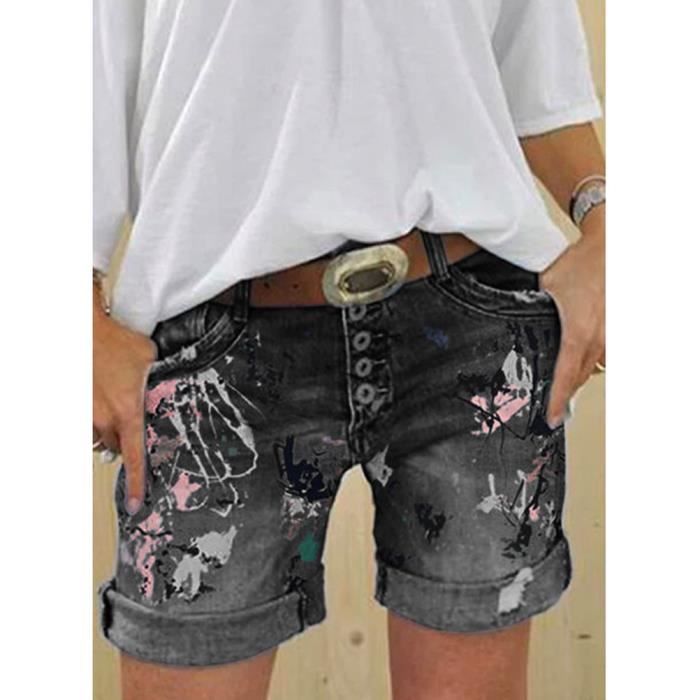 Bermuda femme jean taille haute deals