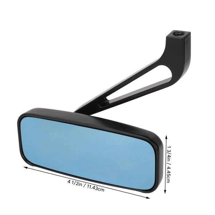 Qiilu Lot De 2 Rétroviseurs Moto Chromés - Squelette Crâne Main Guidon 8mm 10mm, Universels Et Stylés