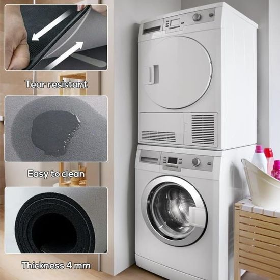 Tapis De Protection Antidérapant Pour Machine à Laver/sèche-linge - Diatomite, Absorption Rapide - Plusieurs Tailles (ex: 60x60 Cm)