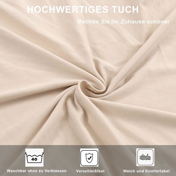 avec Sangles de Dossier)4 Pcs Housse de Chaise Extensibles en Jacquard