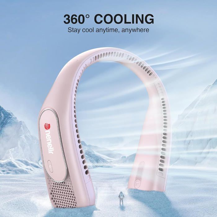 Ventilateur de Cou,Ventilateur Portable,Ventilateur 3 Vitesses