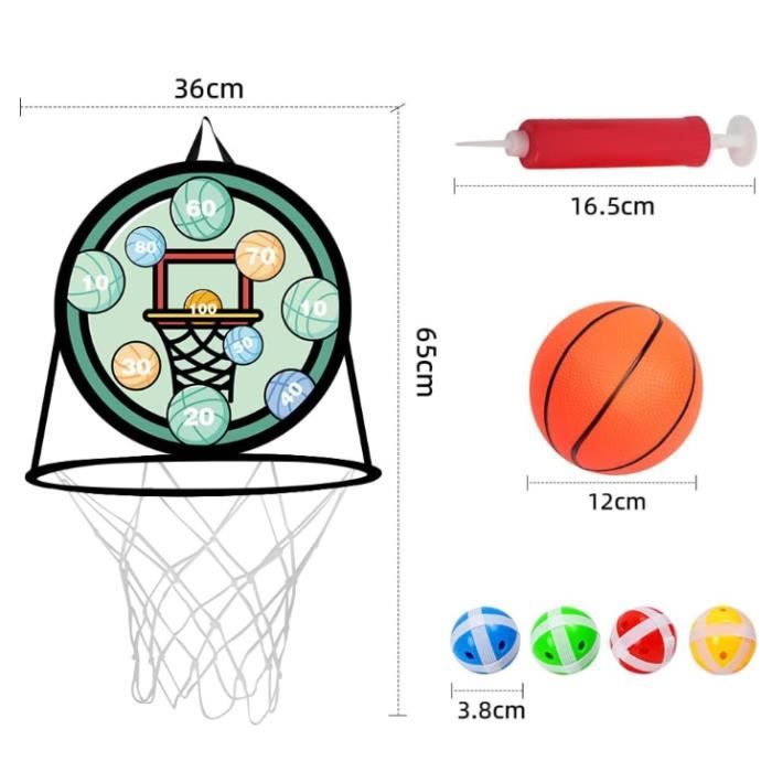 3 En 1 Panier Basket Enfant Avec Jeu De Football Et Golf, Jeux De Basket Pour Garcons Filles 3 Ans Hauteur Reglable De 90 130 Cm Bleu 97467106