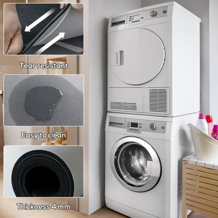 Housse Machine A Laver, Tapis Dessus De Machine à Laver, 60 X 60cm Protection Caoutchouc Silicone Lavable Poussière Couverture Supérieure Douce Pour Machines à Laver, Sèche-linge Blue,60*60cm