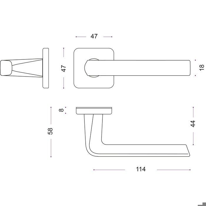Ensemble sur rosace KAZA 6601 BEZAULT Basalt - Clé L - 2056575 ...