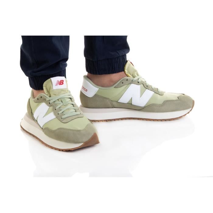 Chaussures NEW BALANCE 237 Vert Homme Adulte Lacets Textile