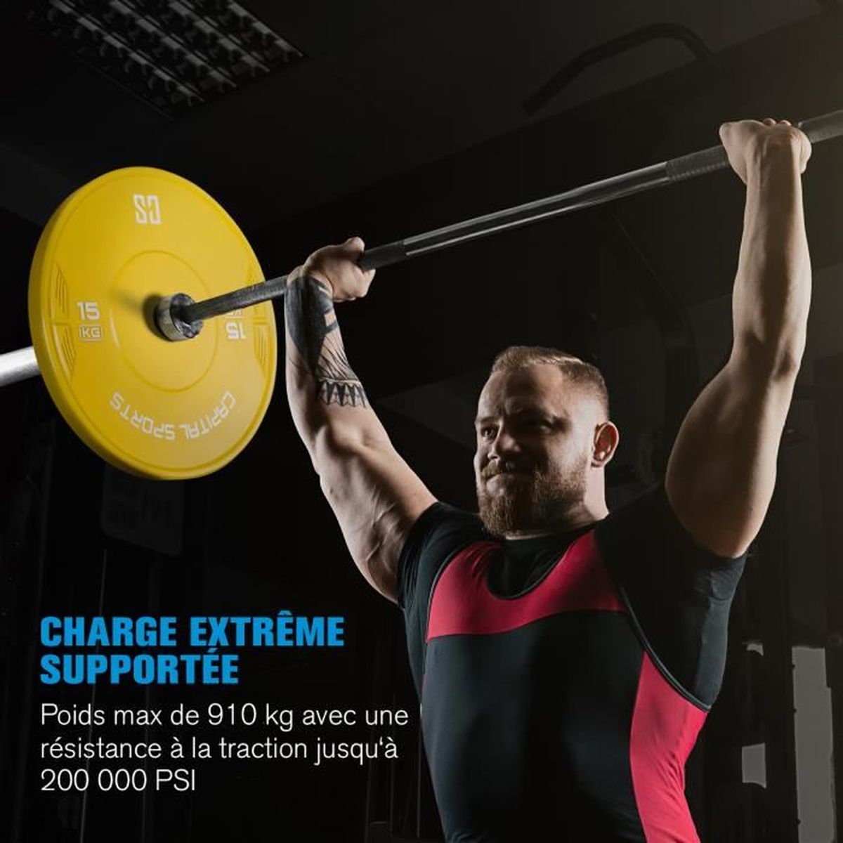 Professionnel Olympia barre d/'haltère Olympique barre court /& sz-sz ø 50 MM