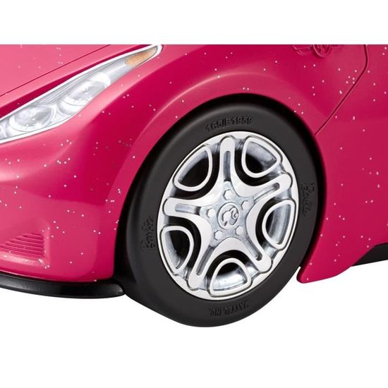 Barbie Voiture Cabriolet Rose Pour Poupee Decapotable Avec Deux