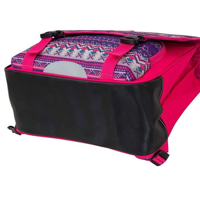Cartable Snowball Sweater pour Filles du CP au CE2 Fushia 38cm