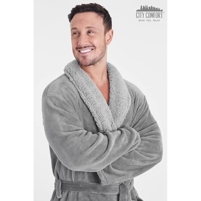 Peignoir capuche homme on sale