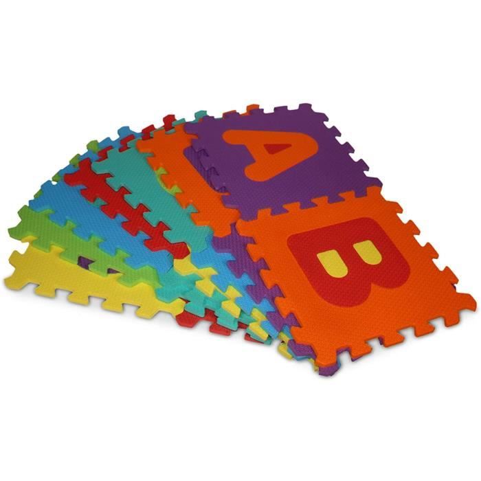Tapis De Jeu Puzzle En Mousse EVA LittleTom - Lettres Et Chiffres - 30x30 Cm - Neuf