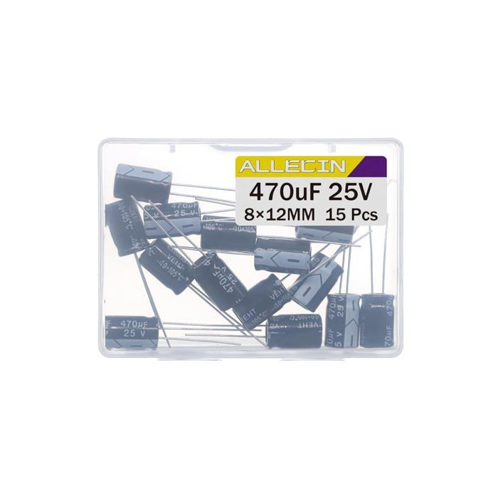 YINETTECH 20pcs Condensateurs 470uf 35V Électrolytiques Radiaux Aluminium 105°C - Réparation Électronique