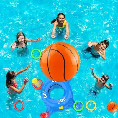 Générique Panier de Basket pour Piscine - Jouet Aquatique d'Extérieur - Jeux Piscine Interactifs,pour Garçons Filles Chalet Lac Maison Jardin Terrasse
